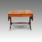 Regency inlaid mahogany sofa table
