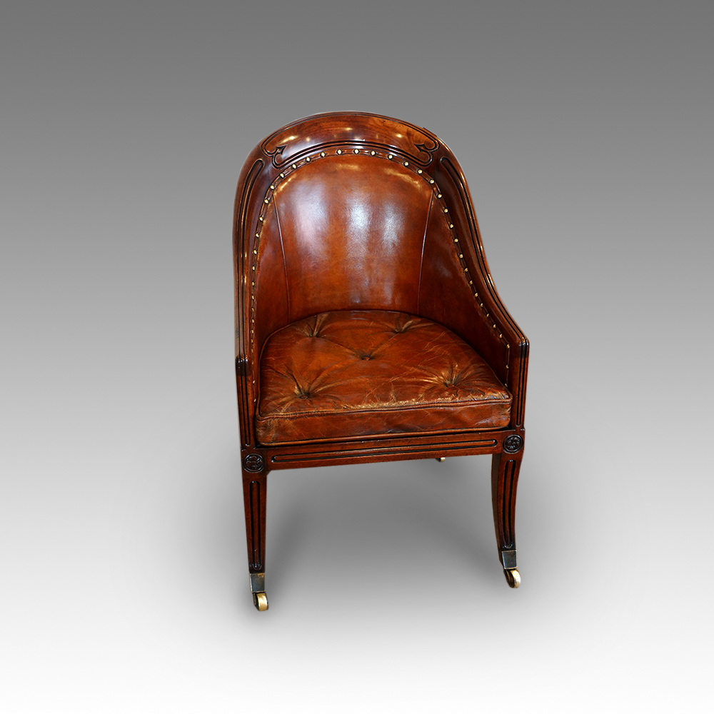 Regency-ladies-bergere-chair.jpg Regency ladies bergere chair - Image 1
