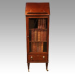 Regency mahogany library cabinet