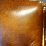 Regency mahogany and brass library chair - Image 6