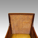 Regency mahogany bergere library chair - Image 10