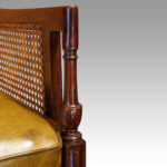 Regency mahogany bergere library chair - Image 9