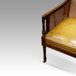 Regency mahogany bergere library chair - Image 7