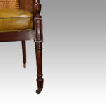 Regency mahogany bergere library chair - Image 6