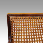 Regency mahogany bergere library chair - Image 3