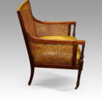 Regency mahogany bergere library chair - Image 2