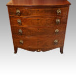 Regency mahogany bow front chest - Image 6