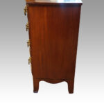 Regency mahogany bow front chest - Image 5