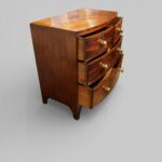 Regency mahogany bow front chest small size - Image 5