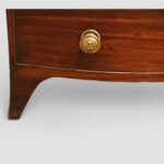 Regency mahogany bow front chest small size - Image 3