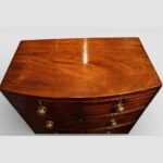 Regency mahogany bow front chest small size - Image 2
