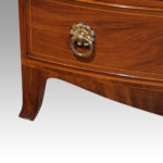 Regency mahogany bow front chest - Image 4