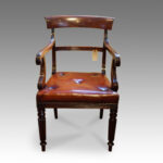 Regency mahogany desk Chair Now Sold
