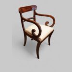 Regency mahogany desk chair - Image 2