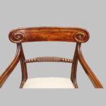 Regency mahogany desk chair - Image 3