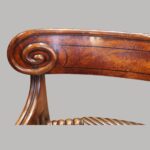 Regency mahogany desk chair - Image 4