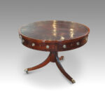 Regency mahogany drum table