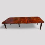 Regency mahogany extending dining table