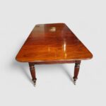Regency mahogany extending dining table - Image 6