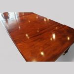 Regency mahogany extending dining table - Image 4