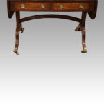 Regency mahogany inlaid sofa table - Image 12