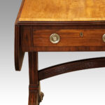 Regency mahogany inlaid sofa table - Image 11