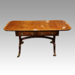 Regency mahogany inlaid sofa table - Image 8