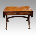 Regency mahogany inlaid sofa table