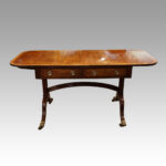 Regency mahogany inlaid sofa table - Image 7
