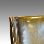Regency mahogany leather library chair - Image 7
