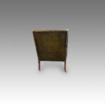 Regency mahogany leather library chair - Image 4
