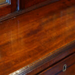 Regency mahogany secretaire bookcase - Image 15