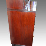 Regency mahogany secretaire bookcase - Image 11