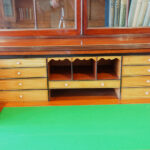 Regency mahogany secretaire bookcase - Image 4