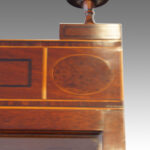 Regency mahogany secretaire bookcase - Image 7