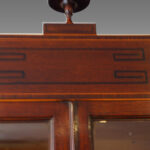 Regency mahogany secretaire bookcase - Image 8