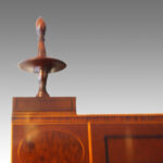 Regency mahogany secretaire bookcase - Image 9