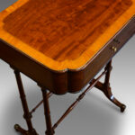 Regency mahogany work table - Image 7