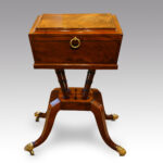 Regency mahogany inlaid workbox