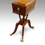 Regency mahogany inlaid workbox - Image 5