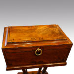 Regency mahogany inlaid workbox - Image 2