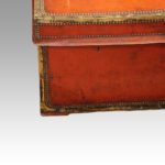 Regency red leather camphorwood trunk - Image 8