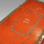 Regency red leather camphorwood trunk - Image 4