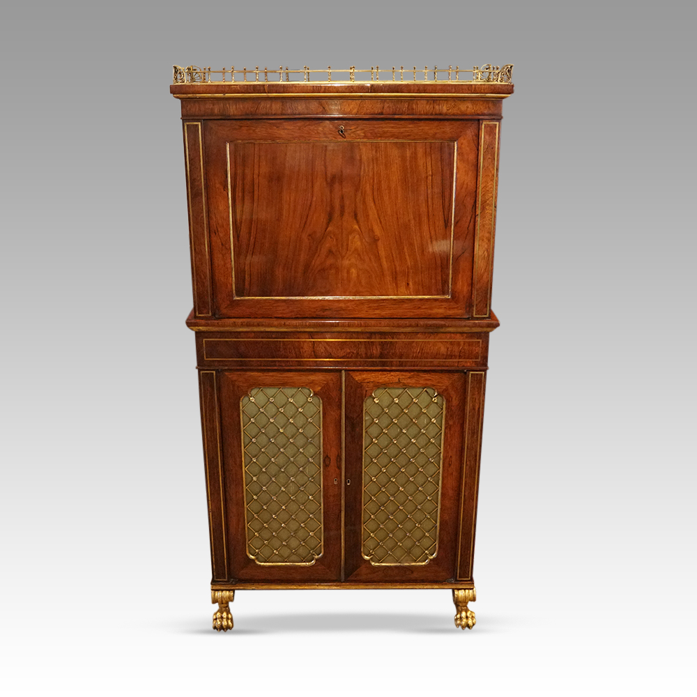 Regency-rosewood-cabinet.jpg Regency rosewood cabinet manner of John McLean - Image 1