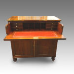 Regency brass inlaid secretaire - Image 9