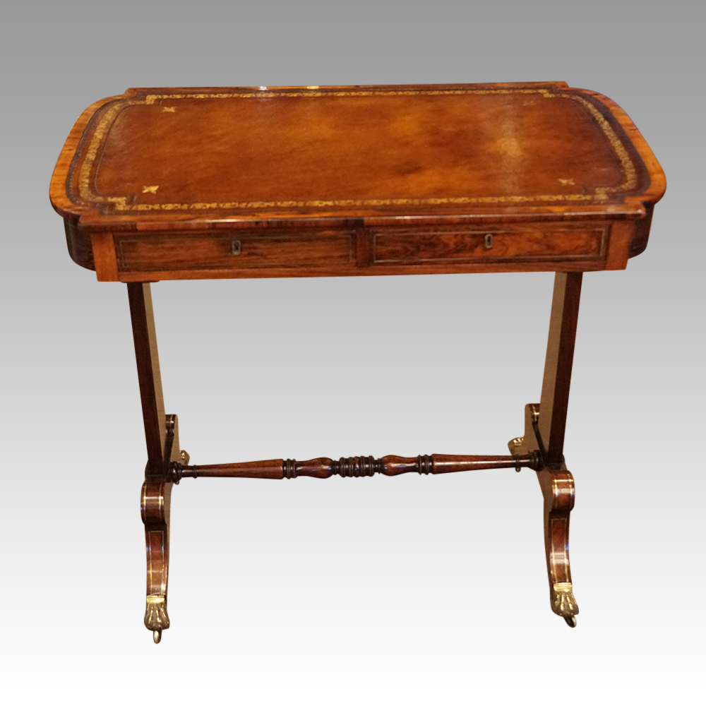 Regency-rosewood-writing-table.jpg Regency rosewood writing table - Image 1
