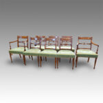 Set of 8 Regency mahogany dining chairs Now Sold