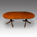 Regency style mahogany dining table