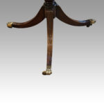 Regency style mahogany banded dining table - Image 8