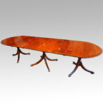 Regency style mahogany 12 seat dining table